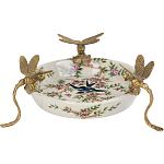 Блюдо фарфоровое Полет стрекоз Jita варинант исполнения - 1 | Loft Concept в Санкт-петербурге