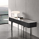 Консоль чёрная с позолоченной центральной частью Beyond Console варинант исполнения - 2 | Loft Concept в Санкт-петербурге