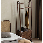 Вешалка деревянная с 2- мя ящиками Moon Walnut Furniture варинант исполнения - 11 | Loft Concept в Санкт-петербурге