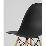 Пластиковый стул на ножках из массива бука Eames Black варинант исполнения - 3 | Loft Concept в Санкт-петербурге