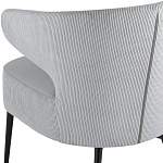 Современное мягкое кресло на металлических ножках Rakush Grey варинант исполнения - 7 | Loft Concept в Санкт-петербурге