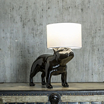 Настольная лампа COLLECTION OF DOGS с абажуром Бульдог варинант исполнения - 3 | Loft Concept в Санкт-петербурге