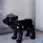 Дизайнерский журнальный стол с основанием в виде собаки Tufetic варинант исполнения - 1 | Loft Concept в Санкт-петербурге
