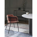Стул полукруглый мягкий с буклированной обивкой Chair with Boucle Upholstery варинант исполнения - 4 | Loft Concept в Санкт-петербурге