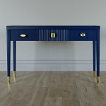 Дизайнерский Письменный стол Elsa Dreams Blue с тремя ящиками варинант исполнения - 1 | Loft Concept в Санкт-петербурге