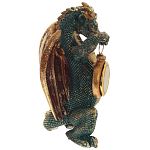 Часы в виде дракона Green Dragon with Clock варинант исполнения - 3 | Loft Concept в Санкт-петербурге