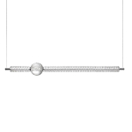 Подвесной светильник линейный с шарообразным рифленым плафоном Crystal Globule варинант исполнения - 1 | Loft Concept в Санкт-петербурге