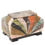 Шкатулка из натурального камня змеевик Stone Casket варинант исполнения - 1 | Loft Concept в Санкт-петербурге