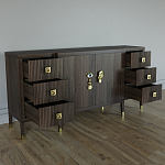 Большой Комод-буфет Elsa Dreams Walnut с ящиками варинант исполнения - 6 | Loft Concept в Санкт-петербурге