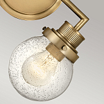 Бра для ванных комнат с прозрачным шарообразным плафоном из стекла с пузырьками на круглом основании Hinkley варинант исполнения - 15 | Loft Concept в Санкт-петербурге