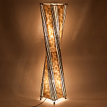 Торшер из перламутра на металлическом каркасе Indonesian Wave варинант исполнения - 4 | Loft Concept в Санкт-петербурге