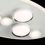 Потолочный светильник овальной формы белого цвета с 7-ю лампами Lunar Pebbles варинант исполнения - 6 | Loft Concept в Санкт-петербурге