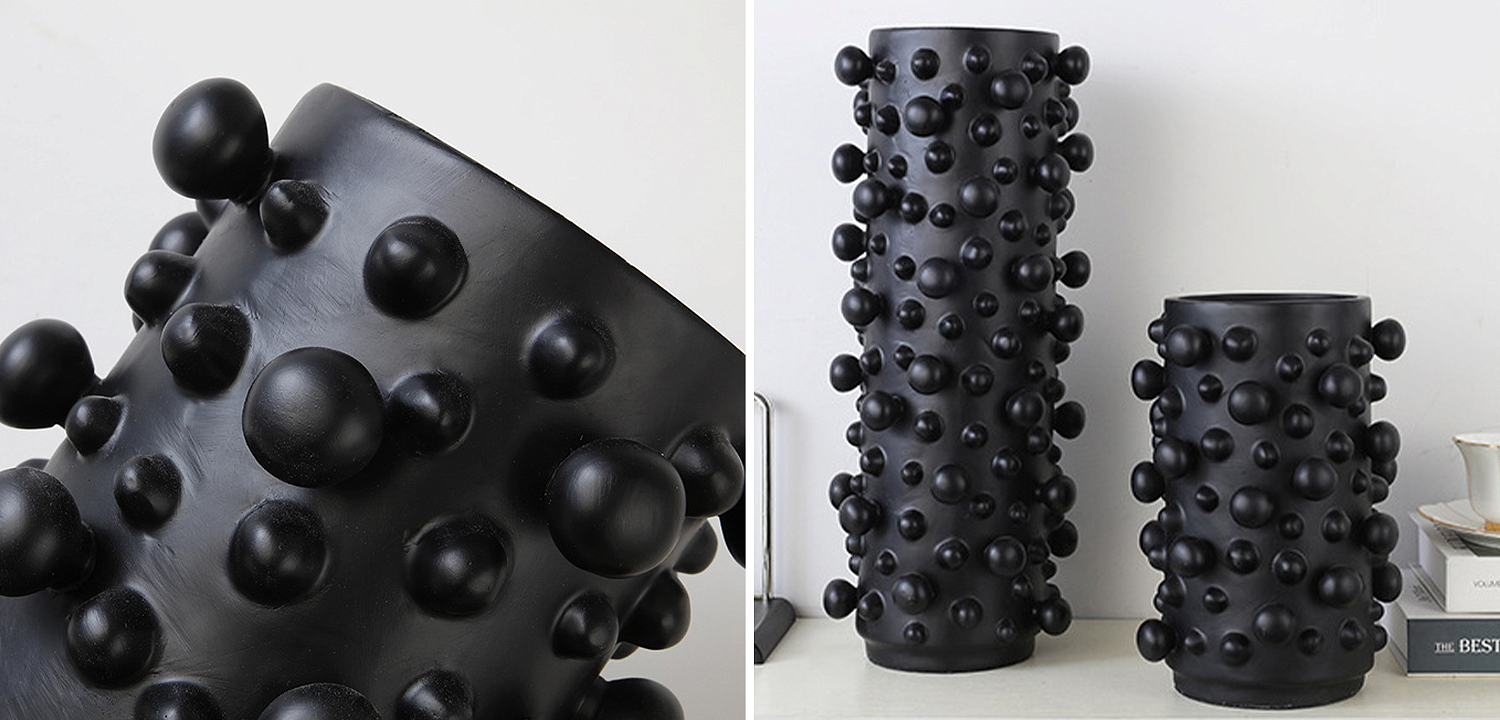 Ваза Molecule Vase Black S Ваза Molecule Vase Black S - Loft-Concept в Санкт-петербурге