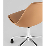 Офисный стул на металлическом основании EGGERY Brown пластик варинант исполнения - 3 | Loft Concept в Санкт-петербурге