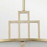 Подвесной светильник цвета латунь с белым матовым плафоном с геометрическим рисунком Feiss варинант исполнения - 4 | Loft Concept в Санкт-петербурге