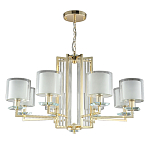 Люстра с 8-ю цилиндрическими плафонами из стекла Laurent варинант исполнения - 5 | Loft Concept в Санкт-петербурге