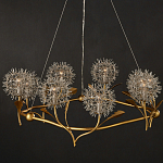 Люстра круглая с декором в виде цветков одуванчика Hanging Dandelion варинант исполнения - 5 | Loft Concept в Санкт-петербурге