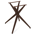 Стол обеденный с коричневой прямоугольной столешницей из керамики на четырех пластиковых ножках Brown Ceramics варинант исполнения - 4 | Loft Concept в Санкт-петербурге