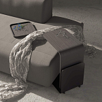 Stolik 90 Журнальный столик из шпона ясеня с чёрной эмалью варинант исполнения - 2 | Loft Concept в Санкт-петербурге