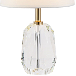 Настольная лампа с абажуром и основанием из хрусталя Manlio Crystal Lampshade Table Lamp варинант исполнения - 2 | Loft Concept в Санкт-петербурге