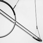 Светодиодная люстра Black LED Circle and Oval Lamp варинант исполнения - 5 | Loft Concept в Санкт-петербурге