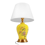 Настольная лампа желтая с изображением птиц Slip Away варинант исполнения - 3 | Loft Concept в Санкт-петербурге
