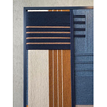 Панно из шнура Синяя геометрическая абстракция wall panel line Blue варинант исполнения - 3 | Loft Concept в Санкт-петербурге