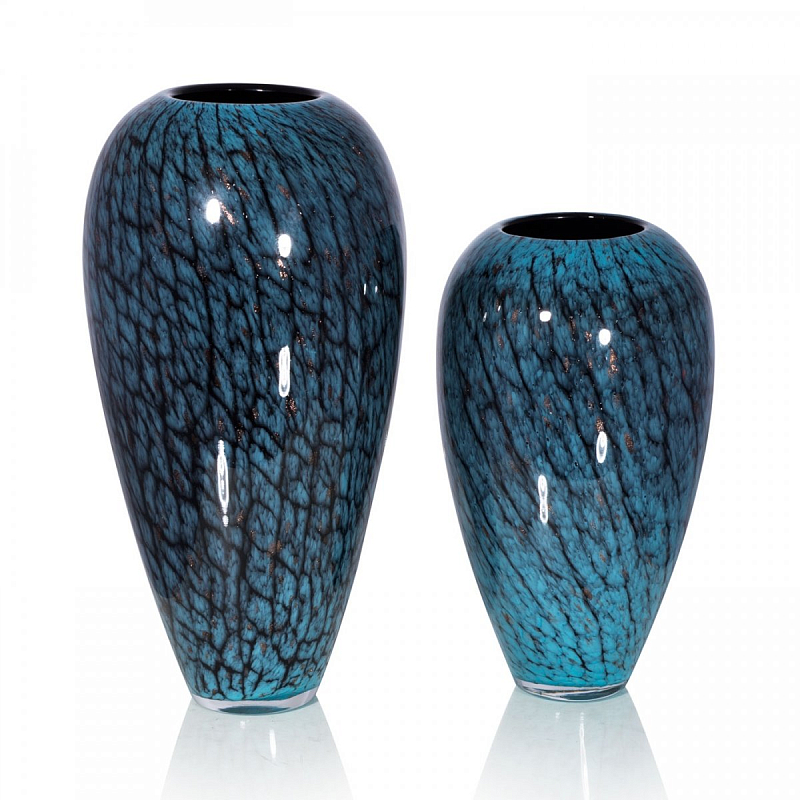 Стеклянная ваза Chrysalis Бирюзовый в Санкт-петербурге | Loft Concept 