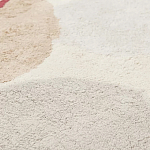 Ковер из хлопка с абстрактным принтом бежевого цвета Elysian Flow Blush варинант исполнения - 3 | Loft Concept в Санкт-петербурге