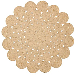 Ковер круглый с джутовой основой Round tourniquet варинант исполнения - 1 | Loft Concept в Санкт-петербурге