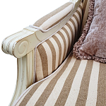 Кресло в полоску в стиле прованс Modeste Provence Armchair варинант исполнения - 2 | Loft Concept в Санкт-петербурге