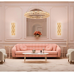 Люстра кольцевая с текстурной огранкой Reflection of Reality варинант исполнения - 3 | Loft Concept в Санкт-петербурге