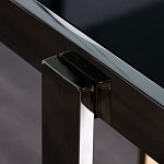 Консоль в современном стиле с черной стекляной столешницей Console with Black Glass варинант исполнения - 3 | Loft Concept в Санкт-петербурге