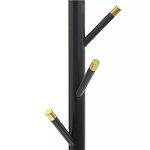 Напольная вешалка чёрная с золотистыми элементами Branches Hangers варинант исполнения - 1 | Loft Concept в Санкт-петербурге