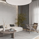 Гипсовая 3D панель с принтографией PM-01 варинант исполнения - 2 | Loft Concept в Санкт-петербурге