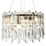 Круглая люстра с хрустальными подвесками Roul Crystal Round Chandelier варинант исполнения - 3 | Loft Concept в Санкт-петербурге