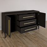 Буфет Primo с тремя ящиками и двумя фасадами Темный орех варинант исполнения - 5 | Loft Concept в Санкт-петербурге