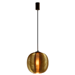 Подвесной светильник со стеклянным рельефным плафоном золото Perforated Glass 25 варинант исполнения - 2 | Loft Concept в Санкт-петербурге