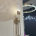 Бра с вытянутым рифленым стеклянным плафоном цилиндрической формы Trumpet tube варинант исполнения - 8 | Loft Concept в Санкт-петербурге