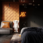 Гипсовая 3D панель с принтографией PM-105 варинант исполнения - 1 | Loft Concept в Санкт-петербурге