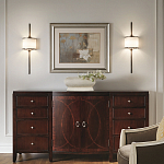 Бра вертикальное с белым полукруглым плафоном и длинным стержнем L Kichler варинант исполнения - 2 | Loft Concept в Санкт-петербурге