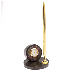 Часы настольные с ручкой из натурального камня Stone Clock варинант исполнения - 13 | Loft Concept в Санкт-петербурге