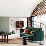 Торшер с поворотным плафоном Aracea Black Floor Lamp варинант исполнения - 11 | Loft Concept в Санкт-петербурге