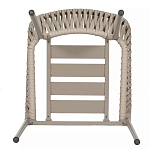 Стул серо-бежевый с декоративным плетением на спинке и подлокотниках Chair Weave варинант исполнения - 7 | Loft Concept в Санкт-петербурге