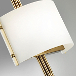 Бра с изогнутым плафоном на бронзовом основании с вертикальным декором из металлических трубок Sohne варинант исполнения - 8 | Loft Concept в Санкт-петербурге