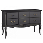 Консоль черная из массива бука с ящиками в стиле прованс Black Provence варинант исполнения - 1 | Loft Concept в Санкт-петербурге