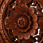 Панно из дерева круглое Flower Panel With Trees варинант исполнения - 2 | Loft Concept в Санкт-петербурге