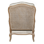 Кресло со спинкой из ротанга Ellie Rattan Armchair beige print flax варинант исполнения - 2 | Loft Concept в Санкт-петербурге