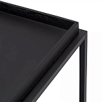 Тумба чёрная на колёсах Cabinet on Wheels варинант исполнения - 4 | Loft Concept в Санкт-петербурге