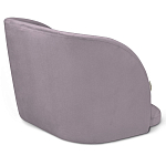 Барный стул со спинкой на 4-х деревянных ножках Сиреневый Велюр Ava Charm варинант исполнения - 3 | Loft Concept в Санкт-петербурге